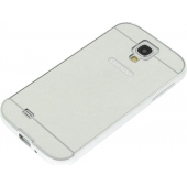 Aluminium Spiegel Hard Case Samsung Galaxy S4 Zilver