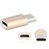 Earldom Micro-USB naar USB-C Converter - Goud