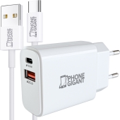 PhoneGigant USB-A / USB-C Adapter + USB-A naar USB-C kabel 1 Meter