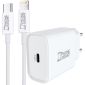 PhoneGigant USB-C Adapter - 20W + USB-C naar Lightning kabel 2 Meter