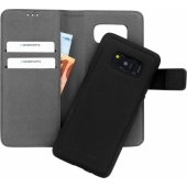 Samsung Galaxy S8 Mobiparts 2 in 1 Wallet Case Zwart