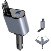 Universele Autosnellader Dual Poort USBA & USB-C - 120W