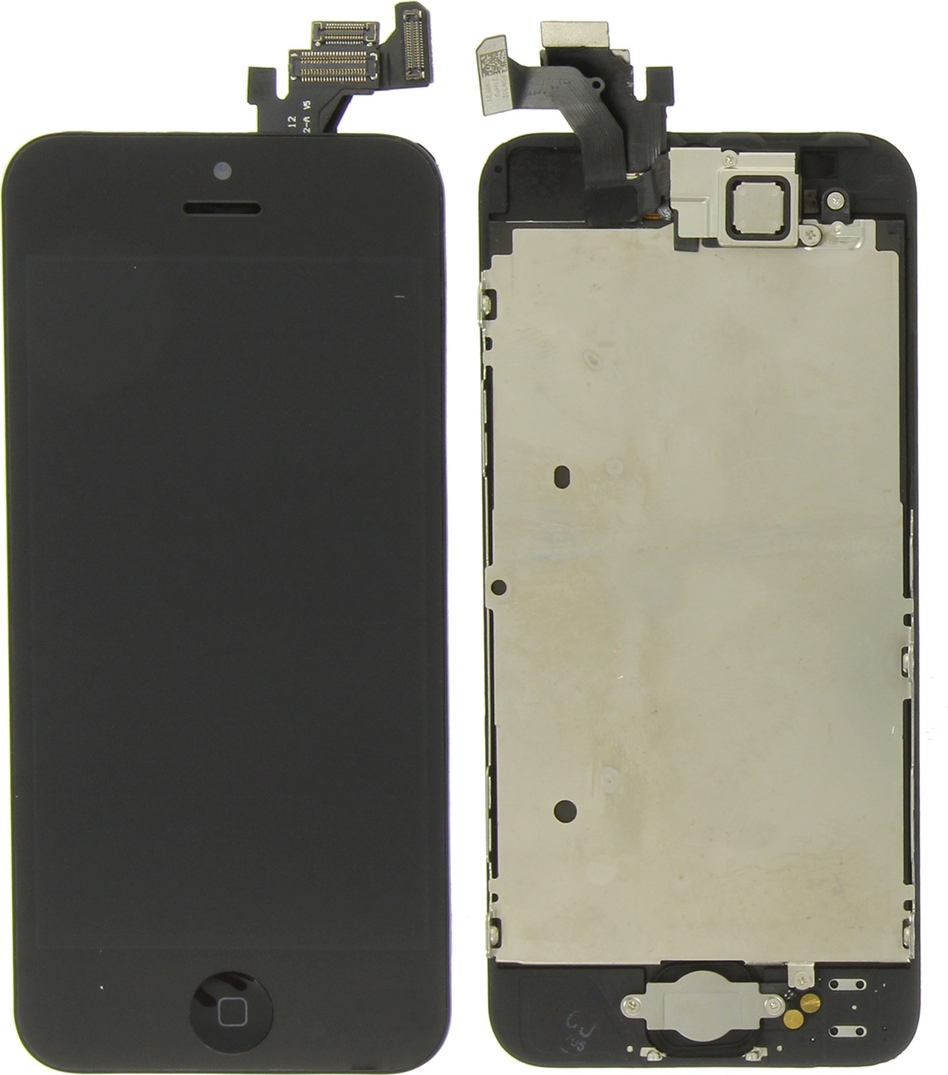 Vervormen Schurend galblaas ᐅ • Voorgemonteerd iPhone 5 Scherm (LCD + Touchscreen + Onderdelen) A+  Kwaliteit Zwart | Snel en Goedkoop: PhoneGigant.nl